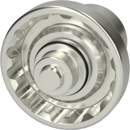 spécialement prévu pour le montage de roues ou le démontage des vis de roue centrale Porsche au profil spécial
Carré d’entraînement selon DIN 3121 / ISO 1174
Version longue
Aluminium
Chrome-Molybdène