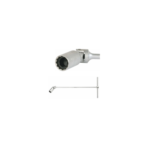 Clé à cardan 12 pans spécial bougie 14mm 