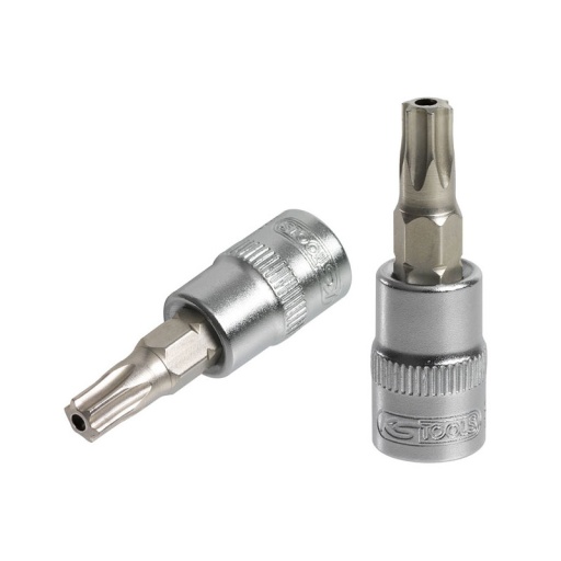 Douille tournevis ultimate torx percé 1/4". l.37 mm - t40