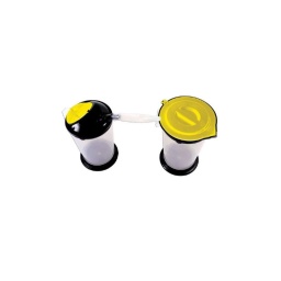  Brocs transparant avec une échelle facile à lire  Complet avec la poignée et couvercle  1 buse flexible fournie.
 Bases pour brocs fournies apportant une meilleure stabilité  2 pcs