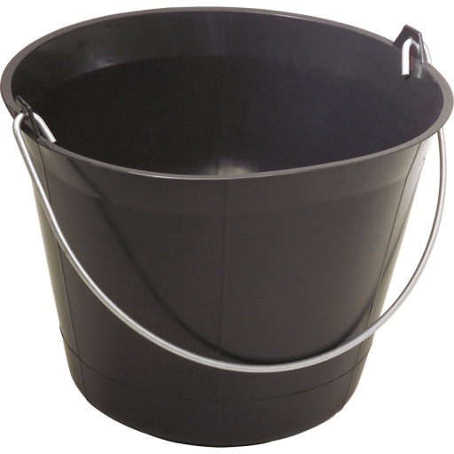 Seau de maçon plastique noir - 11L