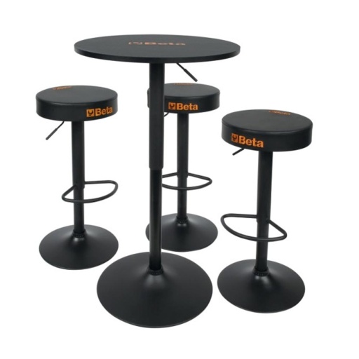 Ensemble 1 table et 3 tabourets 9566K