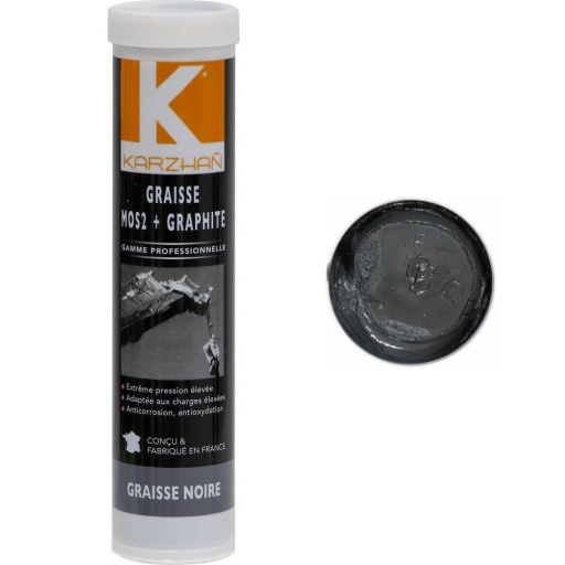 Graisse noire mos2 + graphite cartouche de 400g