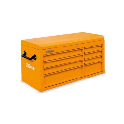Coffre de rangement outil beta 8 tiroirs
caracteristiques principales :
- 8 tiroirs montes sur glissieres à billes de précision :
3 tiroirs 570x410x74 mm 1 tiroir 570x410x153 mm 3 tiroirs 313x410x74 mm 1 tiroir 313x410x153 mm - soute porte-outils assiste par 2 verins.
- fond des tiroirs protege par un tapis en néoprène.
- verrouillage de sécurité centralise frontal.
- plan de travail en aluminium antidérapant.
- peut se poser sur la servante c38 et c38a
certainement l'un des plus beau coffre à outils du marche. concu en italie par beta. il s'utilise soit seul. soit pour faire evoluer votre servante d'atelier grand modèle 11 ou 6 tiroirs 
