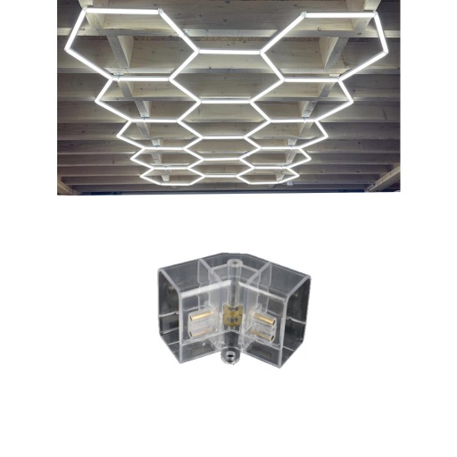Connexion en V pour LED hexagone