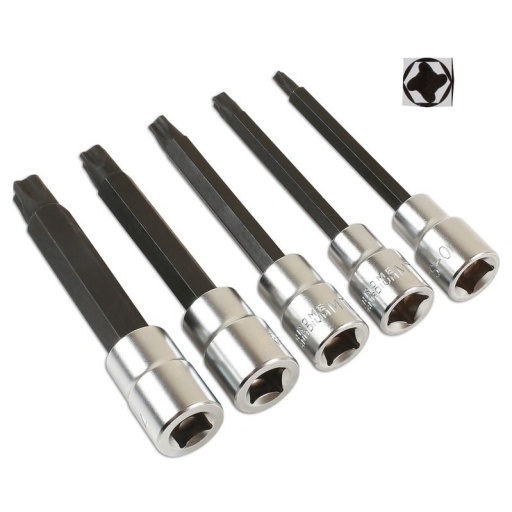 Embouts Mortorq à carré de 3/8" - 5 pièces