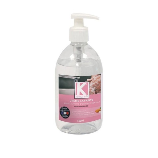 Crème lavante parfum amande - flacon 500ml avec pompe