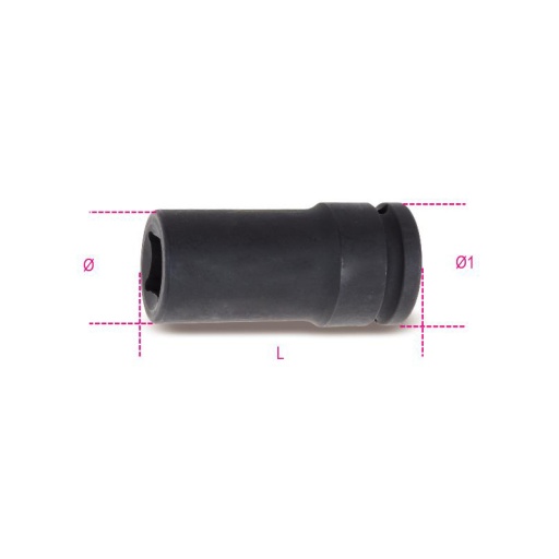 Douille à chocs 3/4 pour écrous carrés de roues isuzu 19mm 