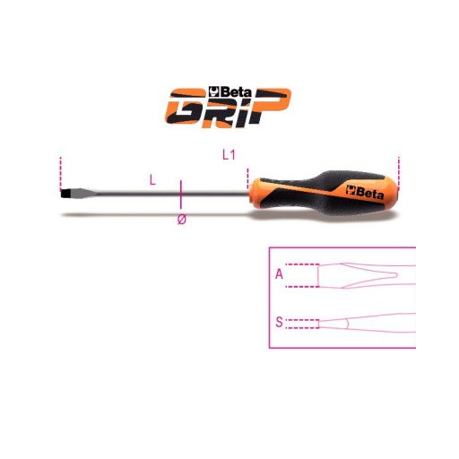 Tournevis plat betagrip 2.5 x 50mm 