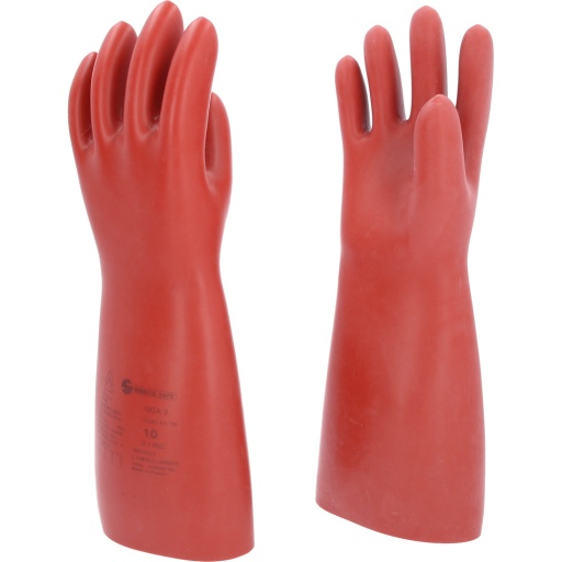 Gants de protection pour &eacute;lectricien &agrave; protection m&eacute;canique et thermique taille 10 classe 2 rouge