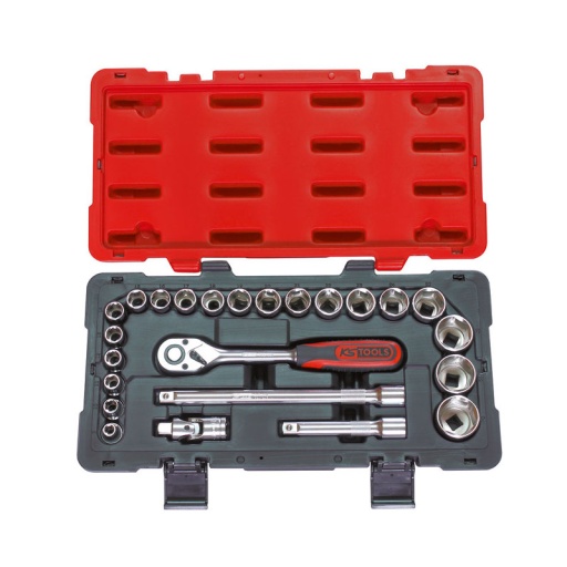 Coffret de douilles et accessoires ultimate 1/2''. 24 pièces