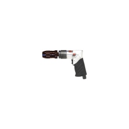 Perceuse revolver 10mm industrie mandrin autoserrant 
 
- vitesse 2600 tr/m2 
- broche 3/8" x 24male 
- consomm tion  110l/m2 
- poids net 1.0 kg 
- longueur 170 mm  
- hauteur 140 mm  
- raccord 1/4" bsp 
- niveau de vibration <2.5 m/sec2 
- niveau sonore 85 db(a) 
- pression 6.4 bar  
- poignée gaine
- utilisation intensive
- échappement par la poignée