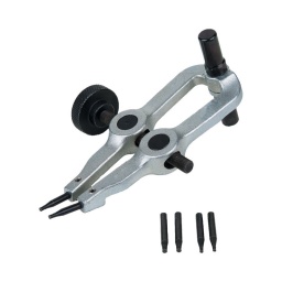 Jeu d'outils pour goupilles de sécurité
- pour le montage et le démontage des goupilles de sécurité des roulements de roues
- idéal pour vl. vul
composition :
outils pour disques de sécurité
goupille de remplacement. dia 2.5 mm  2 pièces
goupille de remplacement. dia 3.0 mm  2 pièces
goupille de remplacement. dia 3.5 mm  2 pièces