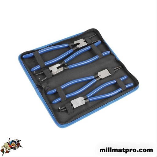 Jeu de 4 pinces longues à circlip 