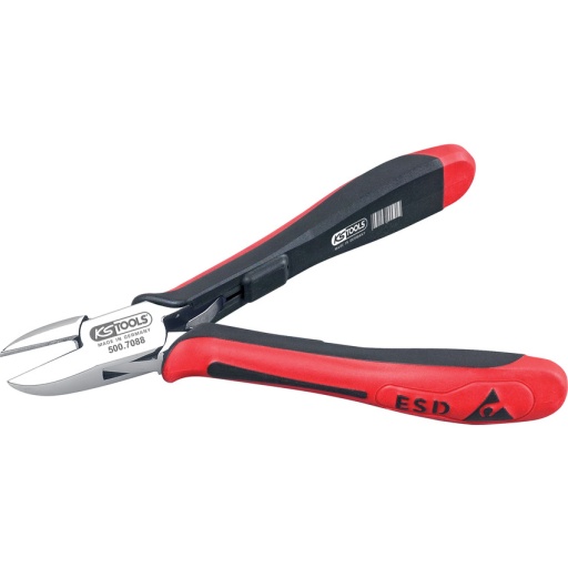 Pince ESD coupante diagonale tête ronde, 120 mm