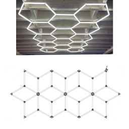 Ensemble eclairage atelier etoile 16 losanges 294W
Consommation d'&eacute;nergie 294kWh/1000h
Tension d'entr&eacute;e AC165-265V
Flux 35280lm
Flux par Watt 120lm/W
IP 20
Temp&eacute;rature de couleur corr&eacute;l&eacute;e 6000K
Couleur lumi&egrave;re Lumi&egrave;re blanche
&Eacute;tiquette d'efficacit&eacute; &eacute;nerg&eacute;tique E
Angle de faisceau 180&deg;
Cycles marche / arr&ecirc;t 25 000x
Allumage instantan&eacute; 0.1s
Fr&eacute;quence de fonctionnement 50-60 Hz
Temp&eacute;rature -20&deg;C / +40&deg;C
Ra &ge; 80
Longueur 3300x1450mm
