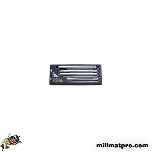 Jeu de 6 clés polygonales extra longues chrome plus