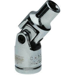 Torx E
Carré d'entraînement intérieur selon DIN 3120 / ISO 1174 avec encoche pour verrouillage par bille
Cardans vissés
Pour une utilisation manuelle
Chrome Vanadium