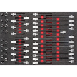 Module douille XZN-RIBE , 58 pièces
- XZN courte : M5-M6-M8-M9-M10-M12-M14-M16
- XZN longue : M5-M6-M8-M9-M10-M12-M14-M16
- XZN extra longue : M5-M6-M8-M9-M10-M12-M14-M16
- XZN maxi : M8-M10-M12-M14
- Ribe courte : M5-M6-m7-M8-M9-M10-M12-M13-M14
- Ribe longue : M5-M6-m7-M8-M9-M10-M12-M13-M14
- Ribe extra longue : M8-M9-M10-M12-M13-M14
- Ribemaxi : M8-M9-M10-M12-M13-M14
- Dimension 563x393mm
