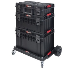Caisse modulable SCM système étanche et robuste
- Parfait pour le transport d'outillage et consommable
Capacité 105,5L
- 3 caisses 15,5 + 38 + 52L