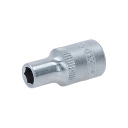 6 pans
Système FlankTraction
Selon DIN 3124 / ISO 2725
Carré d'entraînement intérieur selon DIN 3120 / ISO 1174 avec encoche pour verrouillage par bille
Pour une utilisation manuelle
Finition satinée
Chrome Vanadium