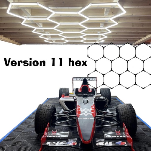 Ensemble eclairage atelier hexagonale 11 hexagones 385W