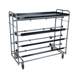 Distributeur mobile de papier - 6 rouleaux
- pour proteger les pièces a peindre
- distributeur mobile de papier à 4 niveaux pour 6 rouleaux
- pour papier de marouflage et film electrostatique de masquage de largeur maximale 90 cm
- equipe de derouleurs pour ruban adhésif
- 4 roues directionnelles