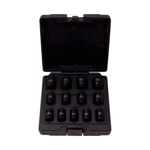 Coffret douilles chocs 12 pans 1/2