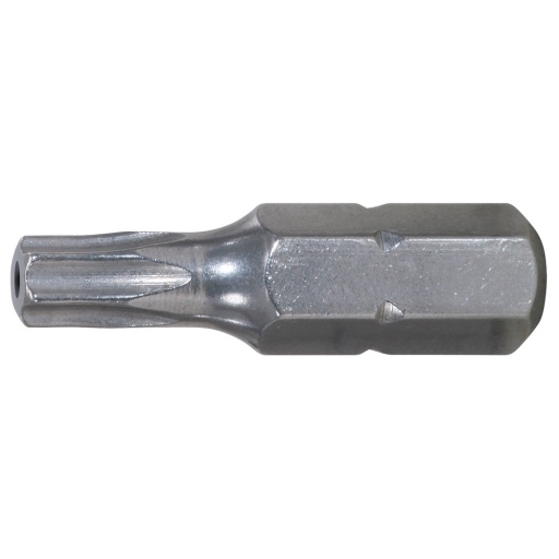 Boite de 5 embouts de vissage INOX TORX percé 1/4" - L.25mm, T40
