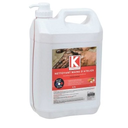 Particulièrement adapté pour le nettoyage des mains dans les milieux, métiers très salissants. Sans solvant, parfumé à l’amande, il est efficace sur les encres, peintures, graisses de moteur, poussières de freins ou encore le cambouis. Il respecte l’épiderme, il contient de la glycérine végétale et de la pierre ponce. Les plus : - Sans solvant - Efficace sur les fortes salissures - Contient de la pierre ponce pour décoller les salissures incrustées. Argumentaire : Spécial atelier. Couleur rouge. Microbilles d'origine minérale.