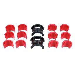 Ensemble de pose de joint de fourche de motocyclette, avec adaptateurs interchangeables permettant une utilisation sur des fourches de 35 à 50 mm.

Ensemble de pose de joint de fourche de motocyclette non marquant, qui couvre la majorité des diamètres de fourches modernes.
Les adaptateurs se verrouillent rapidement dans le corps en acier pour créer facilement la bonne taille.
6 adaptateurs : 35-36 mm, 40-41 mm, 42-43 mm, 45-46 mm, 47-48 mm, 49-50 mm.
Peut s'utiliser sur des fourches conventionnelles ou inversées.
Dimensions individuelles également disponibles, références Laser 5505, 6338 et 4878.