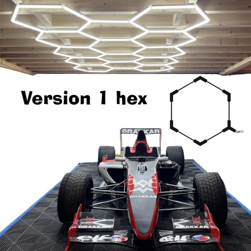 Ensemble eclairage atelier hexagonale 1 hexagone 42W