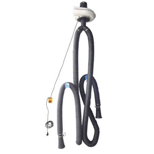 Groupe aspiration double gaz d'échappement + 2x 5M de tuyau ø100 mm 230V 50Hz