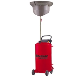 Récuperateur vidangeur mobile par gravité 

- capacité: 80l
- entonoir de récupération 400mm orientable et réglable en hauteur de 1m30 a 1m80
- flexible de refoulement 1m 50
- 2 roues fixes. 2 roues pivotantes