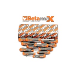Jeu de 6 tournevis pour vis torx betamax
- composition : t10 - 15 -20 - 25 - 27 - 30
- qualité premium beta depuis 1939