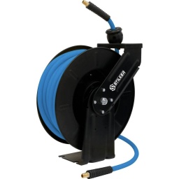 Enrouleur automatique orientable de tuyau d'air 20m+1,5m
Raccord 1/4".
Montage mural.
Tuyau hybride Ø8x12mm.
Livré avec 4 vis.
Tuyau de raccordement 1,5m.
Pression de travail max. : 16 bar.
Compatible avec l'embase pivotante réf. 51325.
Longueur du tuyau
20m + 1,5m
Section
8x12mm
Matière
PVC + NBR
Pression max
16 bar
Raccord sortie air
1/4"
Dimensions
340x180x375mm
Poids
9KG