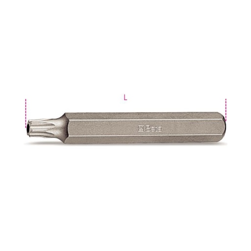 Embout long 10mm resistorx percé t40