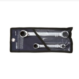 Forme droite 
Cliquet précis 72 dents 
4 tailles de clés différentes 
Cliquet réversible 
Finition satinée 
Chrome Vanadium 

