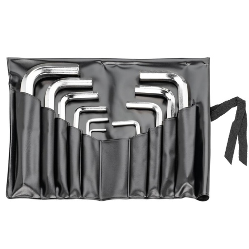 Cles males coudees courtes hexagonales de 2 a 12mm pochette plastique de 10pc