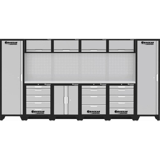 Mobilier d'atelier 10 meubles 36920mm plateau inox