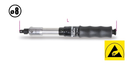 Clé dynamométrique à cassure tête enmanchement 8mm 1-5Nm