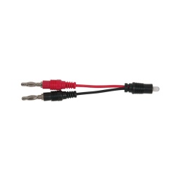 Testeur de polarité à leds
- isolée
- pour tester les têtes d'allumage. capteurs de lumière ou les injecteurs
- rouge : courant positif / vert : courant negatif
- pour des fils jusqu'a 4 mm de diamètre
- entree diamètre 4 mm - utilisation maximale 24v (10a)
- longueur totale 120 mm 