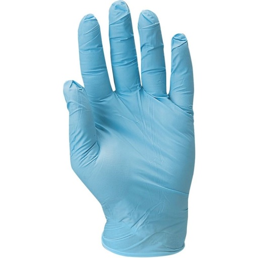 Boite de 100 gants jetables ambidextres poudres en nitrile