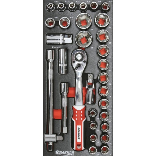 Module douille 1/2 55 pièces
