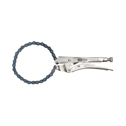 Pince étau à chaine
- pour le maintien et le serrage de differents profils
- gachette de deblocage
- réglage d'ouverture par molette
- idéale pour les endroits exigus
- chrome-molybdene