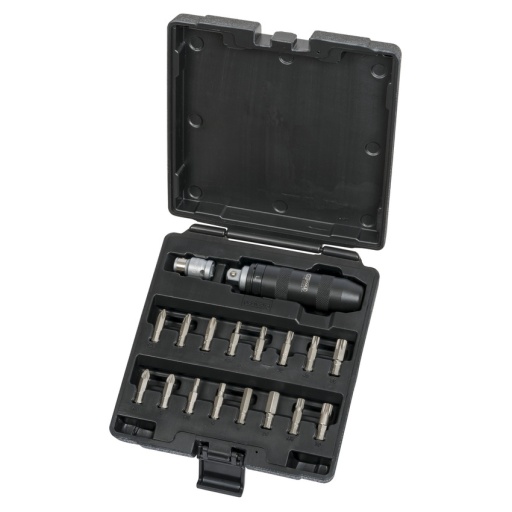 Coffret de tournevis à frapper avec embouts, 18 pièces