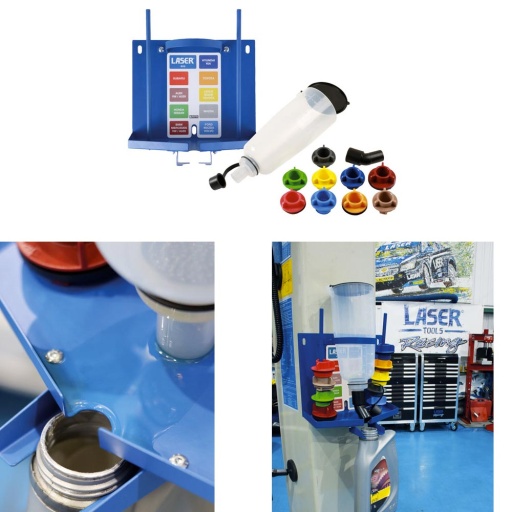 Kit d'entonnoir à huile avec poste de rangement de vidange d'huile