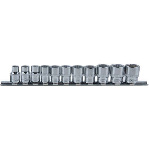 Jeu de douilles CHROMEplus 3/8'' 12 pans longues 11 pcs 8-19 mm