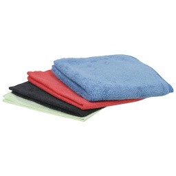 Contient les microfibres suivantes, spécialement conçu pour le monde auto : 
1 x top vitres verte, 1 x tricot soft black, 1 x tricot laser auto, 1 x polish. 