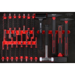 Module marteaux et burins dans module en mousse 20 pcs